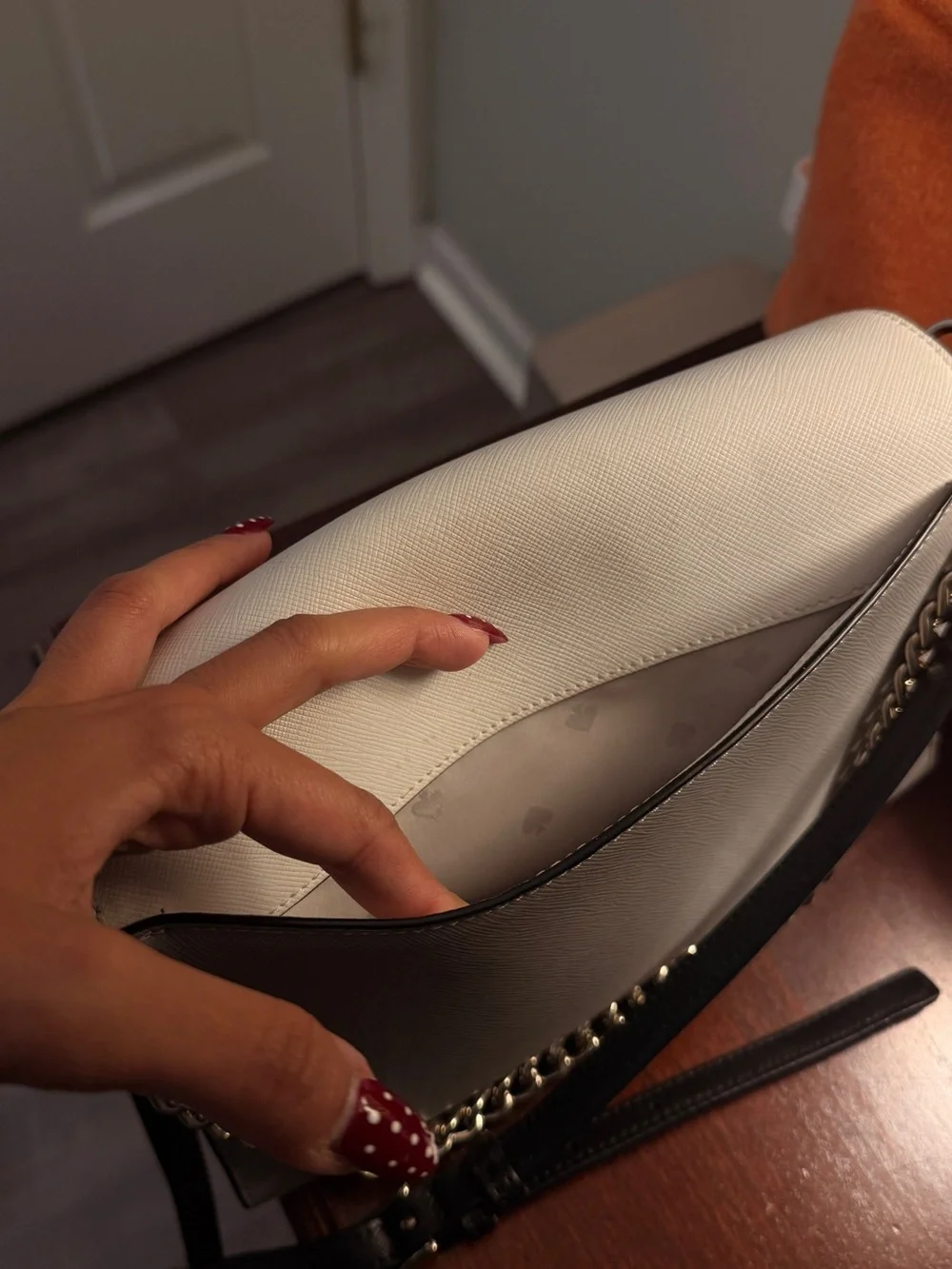 Kate Spade NY Madison Willow Mini Flap Crossbody | Gray & White